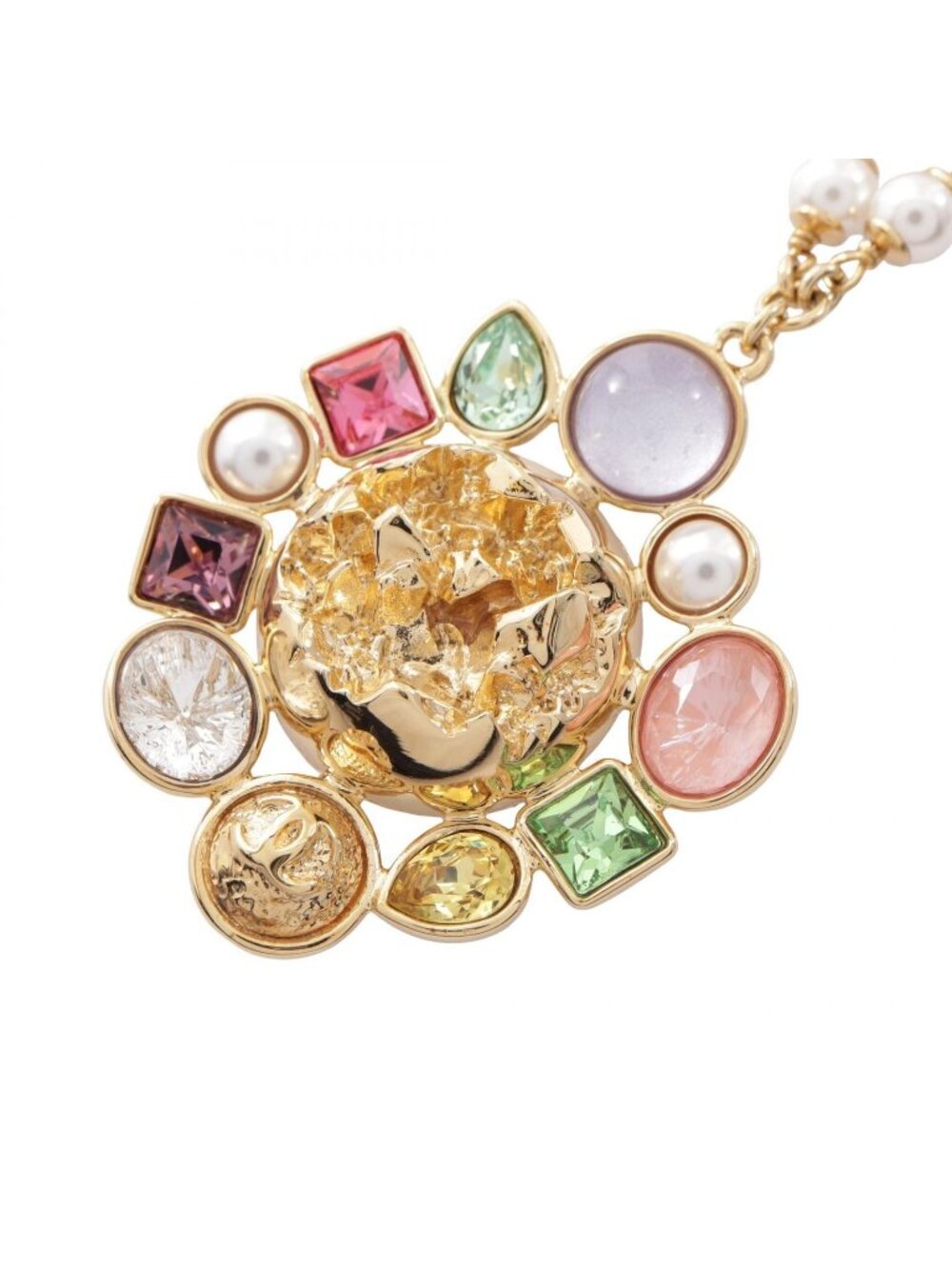 Chanel Necklace CC Logo Long Pendant